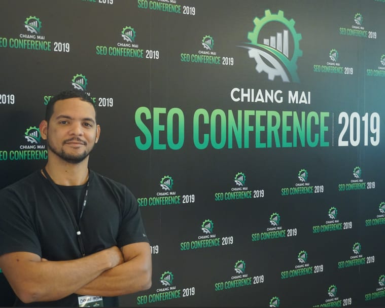 Bruno Medeiros na Chiang Mai SEO Conference 2019, na Tailândia